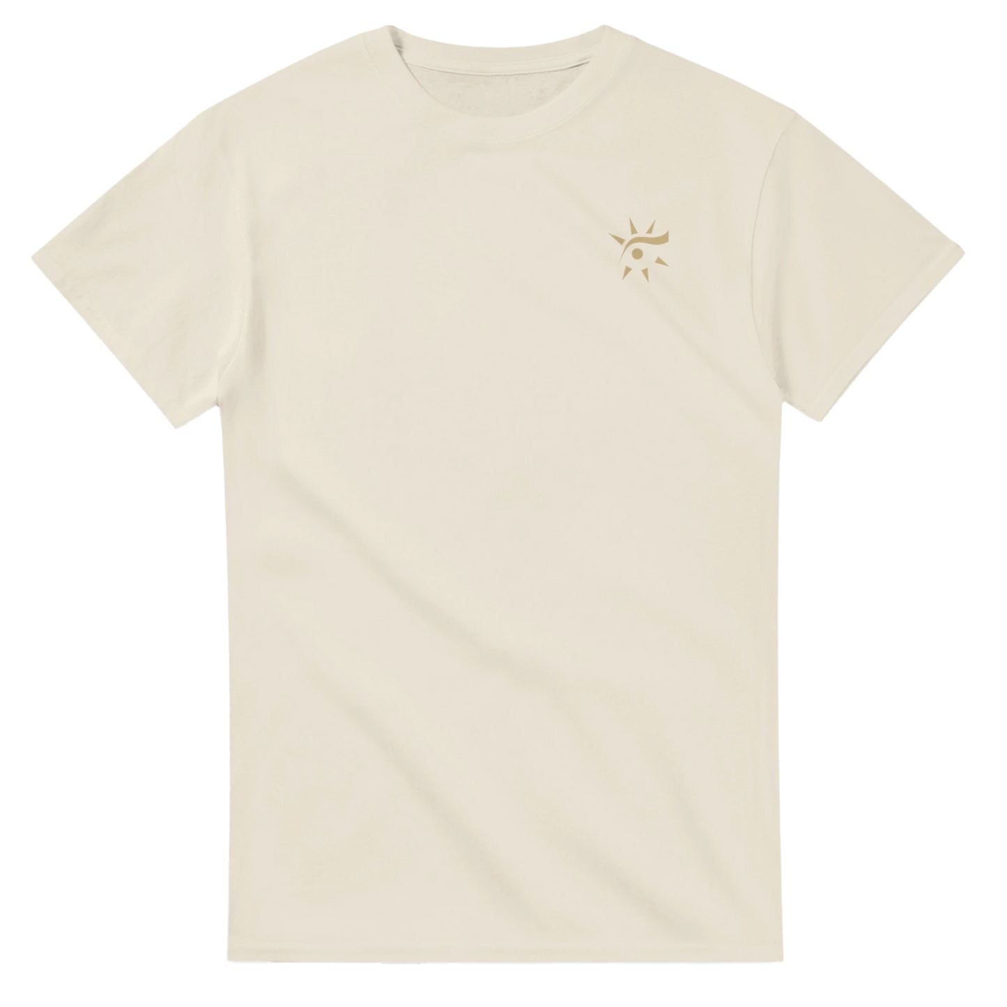 Natural heavyweight unisex crewneck t-shirt, front view
