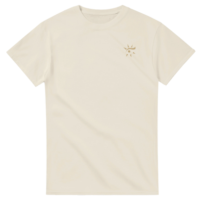 Natural heavyweight unisex crewneck t-shirt, front view