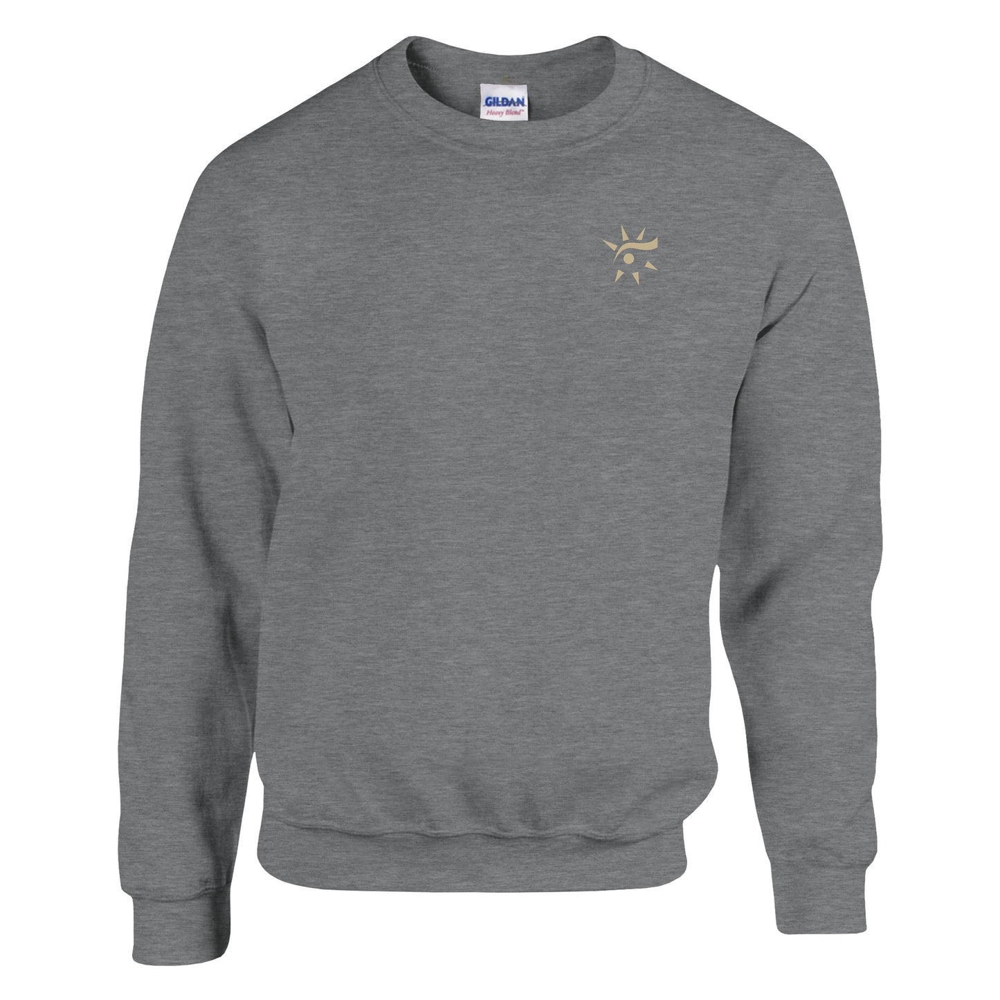 Sport grey unisex crewneck sweatshirt, front view