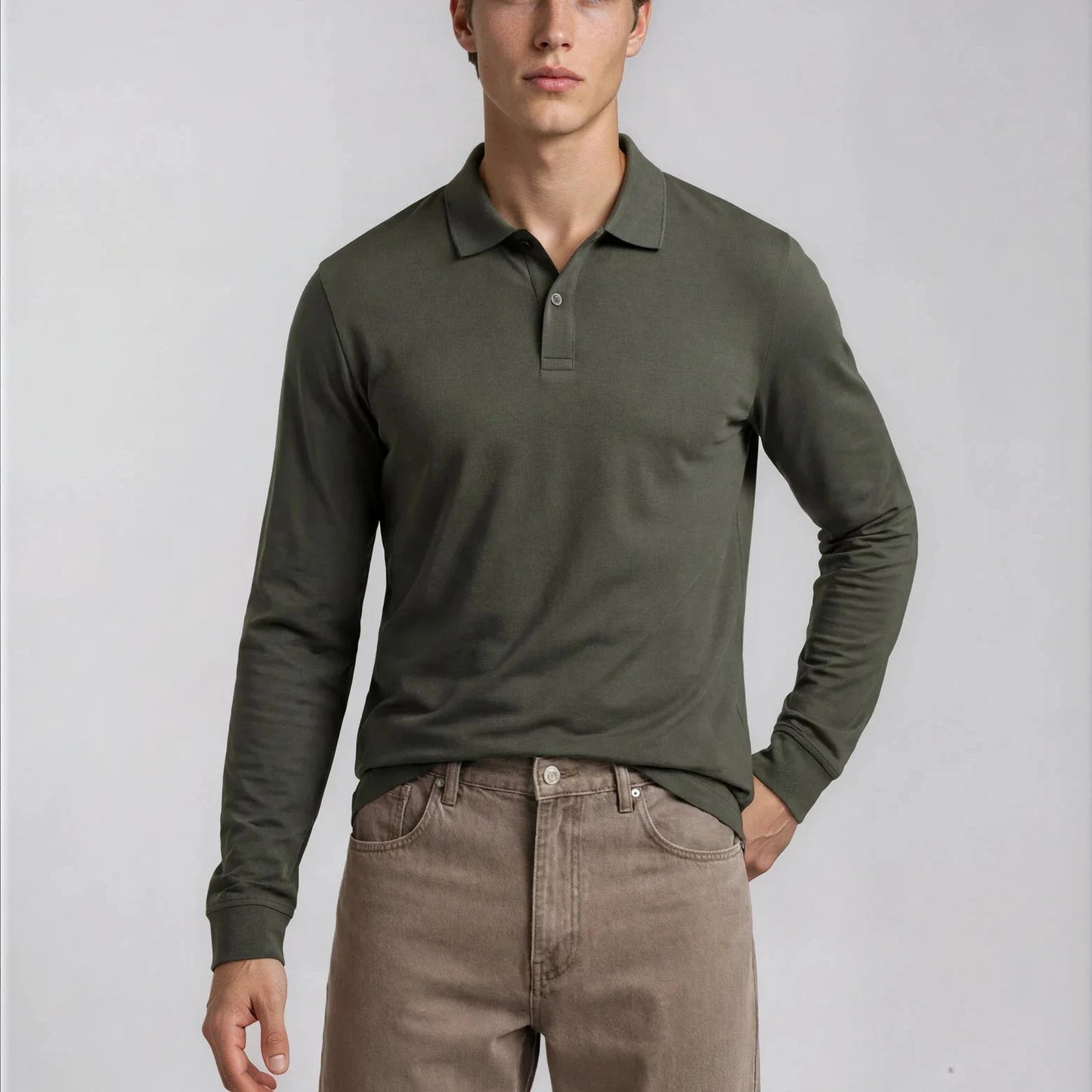 Polo Orgánico Manga Larga - 014