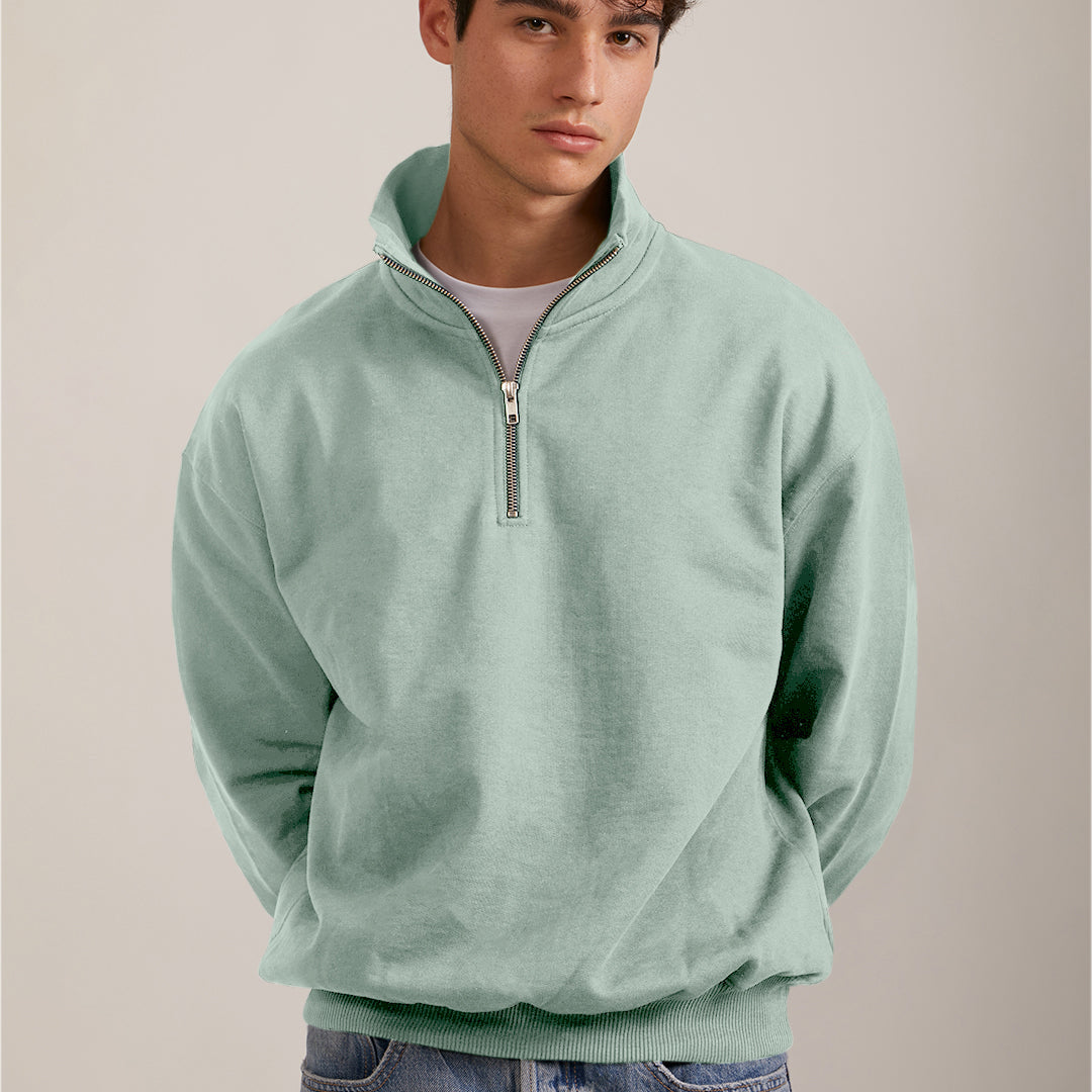 Sudadera Orgánica Oversize con Cremallera - 022