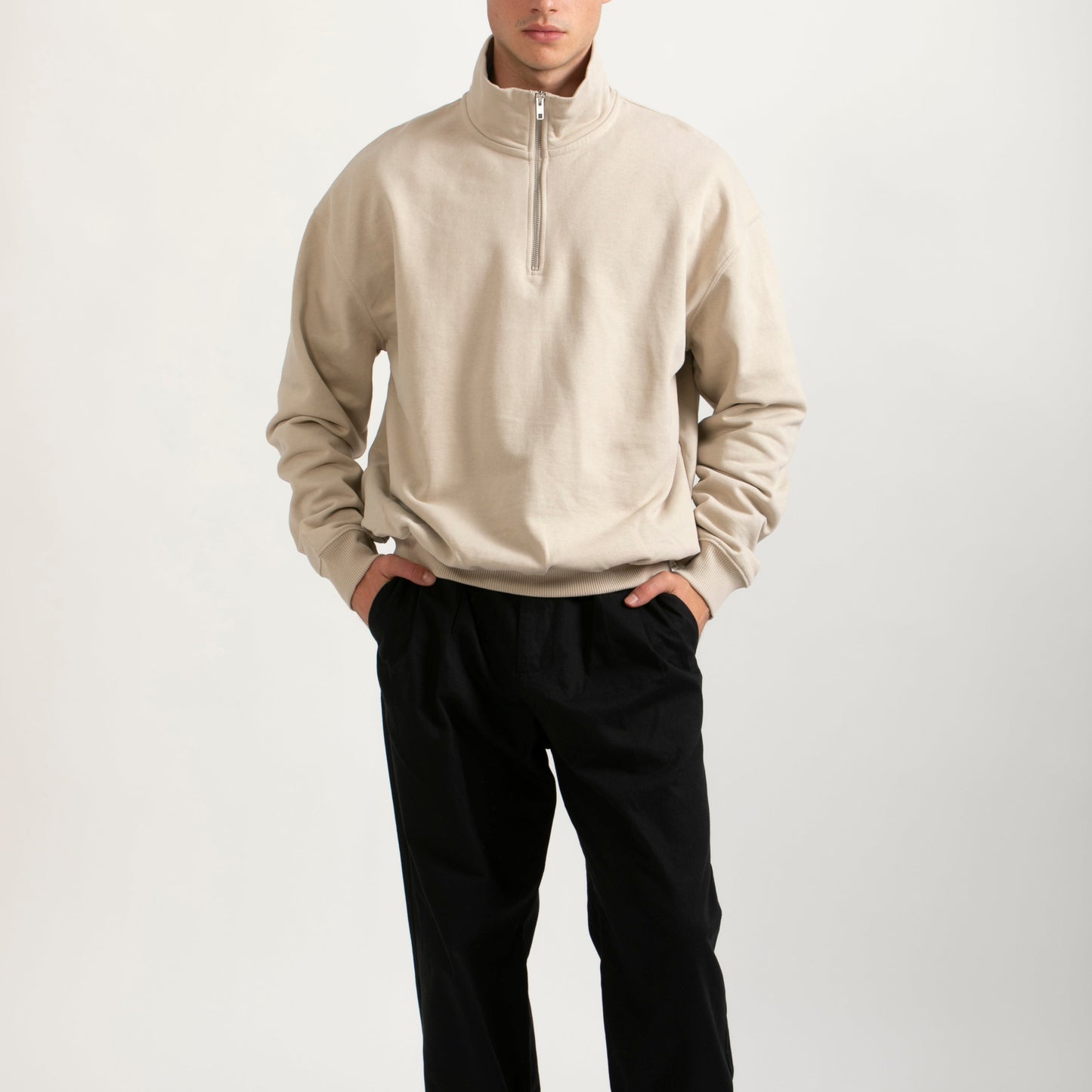 Sudadera Orgánica Oversize con Cremallera - 022